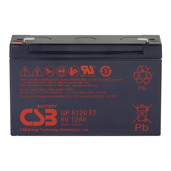 Аккумулятор CSB GP 6120 (6В | 12Ач)