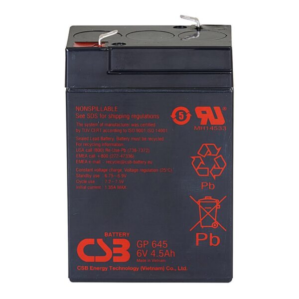 Аккумулятор CSB GP 645 (6В | 4.5Ач)