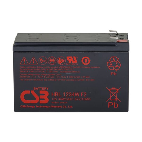 Аккумулятор CSB HR1234W (12В | 34Вт/Эл)