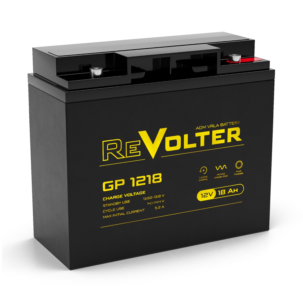 Аккумулятор ReVolter GP 1218 (12В | 18Ач) Аккумулятор ReVolter GP 1218 (12В | 18Ач)