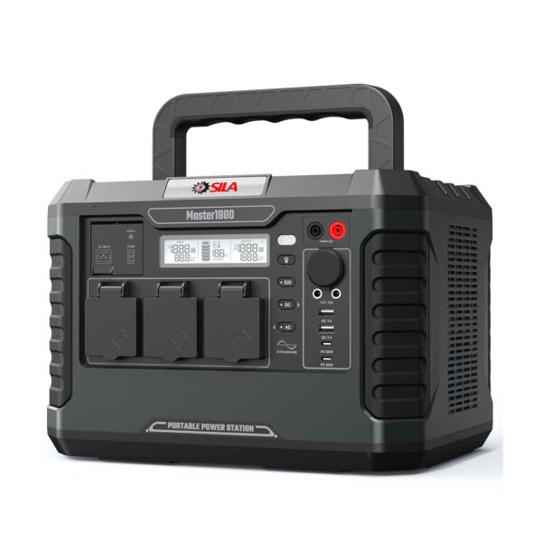 Портативная электростанция SILA MASTER 1800 c выходом 220В и портами USB/TYPE-C