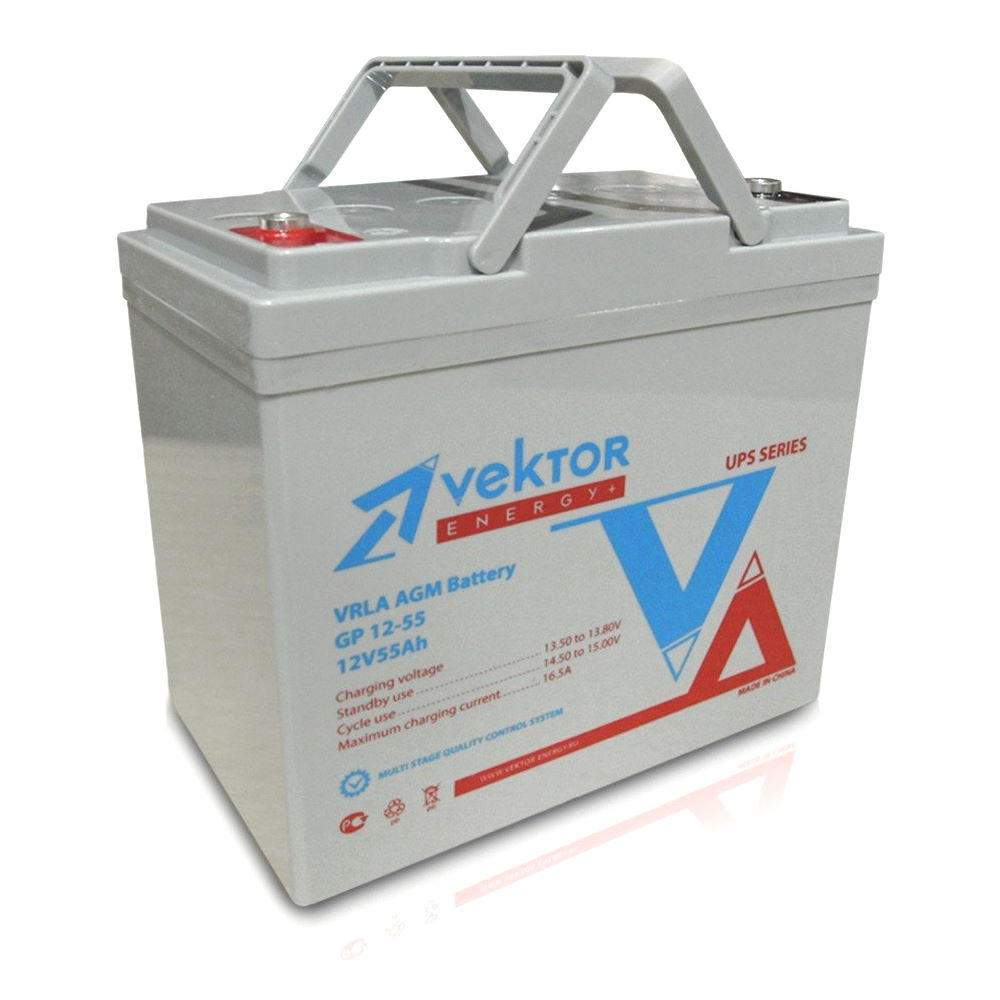 Аккумулятор Vektor GPL 12-55 (12В | 55Ач) Аккумулятор Vektor GPL 12-55 (12В | 55Ач)